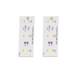 2Pcs Refrigerator LED Light Strip Bar Replacement Freezer Refrigerator Light Strip Bar Repair Part for SW BX02B DC 12V 19 V1294 YM0703 3119230016511 04