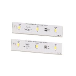 2Pcs Refrigerator LED Light Strip Bar Replacement Freezer Refrigerator Light Strip Bar Repair Part for SW BX02B DC 12V 21 V1294 YM0703 3119230016511 06