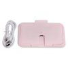 USB Wet Wipe Heater Constant Temperature Portable Baby Wipes Warmer for Household Car Outdoor Pink