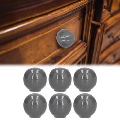 Cabinet Knobs No Fading Beautiful Exquisite DIY Zinc Alloy Modern Simple Drawer KnobsGrey 26 V1294 YM0714 3114210120112 11