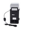 LED Mini USB Refrigerator USB Refrigerator Drinks Beverage Cans Refrigerator and Heater Black