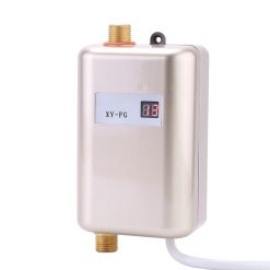 220V 3800W Mini Electric Tankless Instant Hot Water Heater Bathroom Kitchen Washing Golden 16 V1294 YM0722 JYA02273 01 02