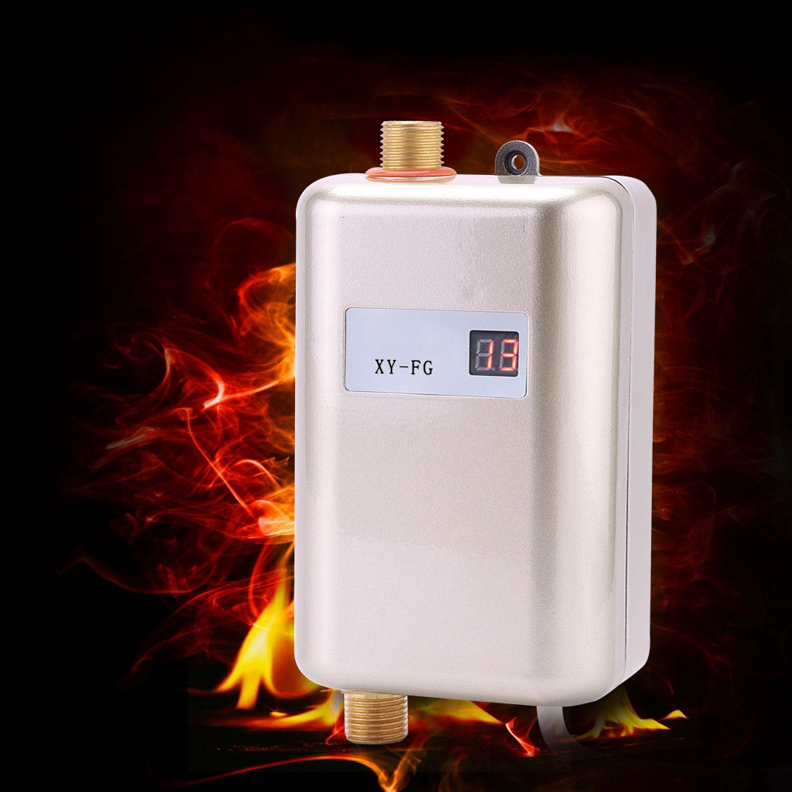 220V 3800W Mini Electric Tankless Instant Hot Water Heater Bathroom Kitchen Washing Golden 6 220V 3800W Mini Electric Tankless Instant Hot Water Heater Bathroom Kitchen Washing Golden - Image 6