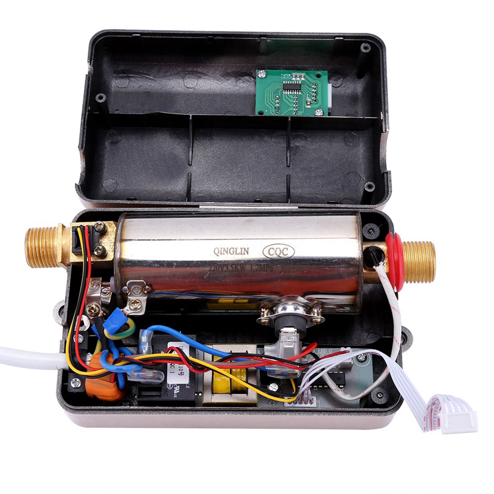 220V 3800W Mini Electric Tankless Instant Hot Water Heater Bathroom Kitchen Washing Golden 8 220V 3800W Mini Electric Tankless Instant Hot Water Heater Bathroom Kitchen Washing Golden - Image 8