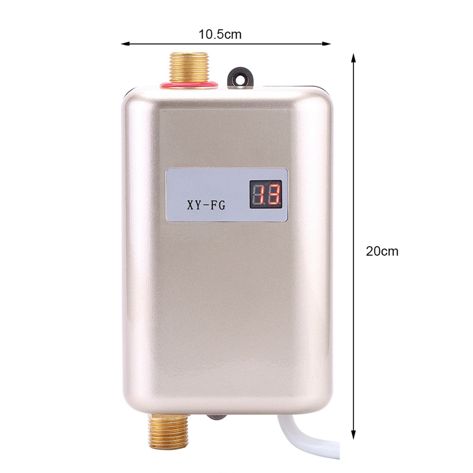 220V 3800W Mini Electric Tankless Instant Hot Water Heater Bathroom Kitchen Washing Golden 14 220V 3800W Mini Electric Tankless Instant Hot Water Heater Bathroom Kitchen Washing Golden - Image 14