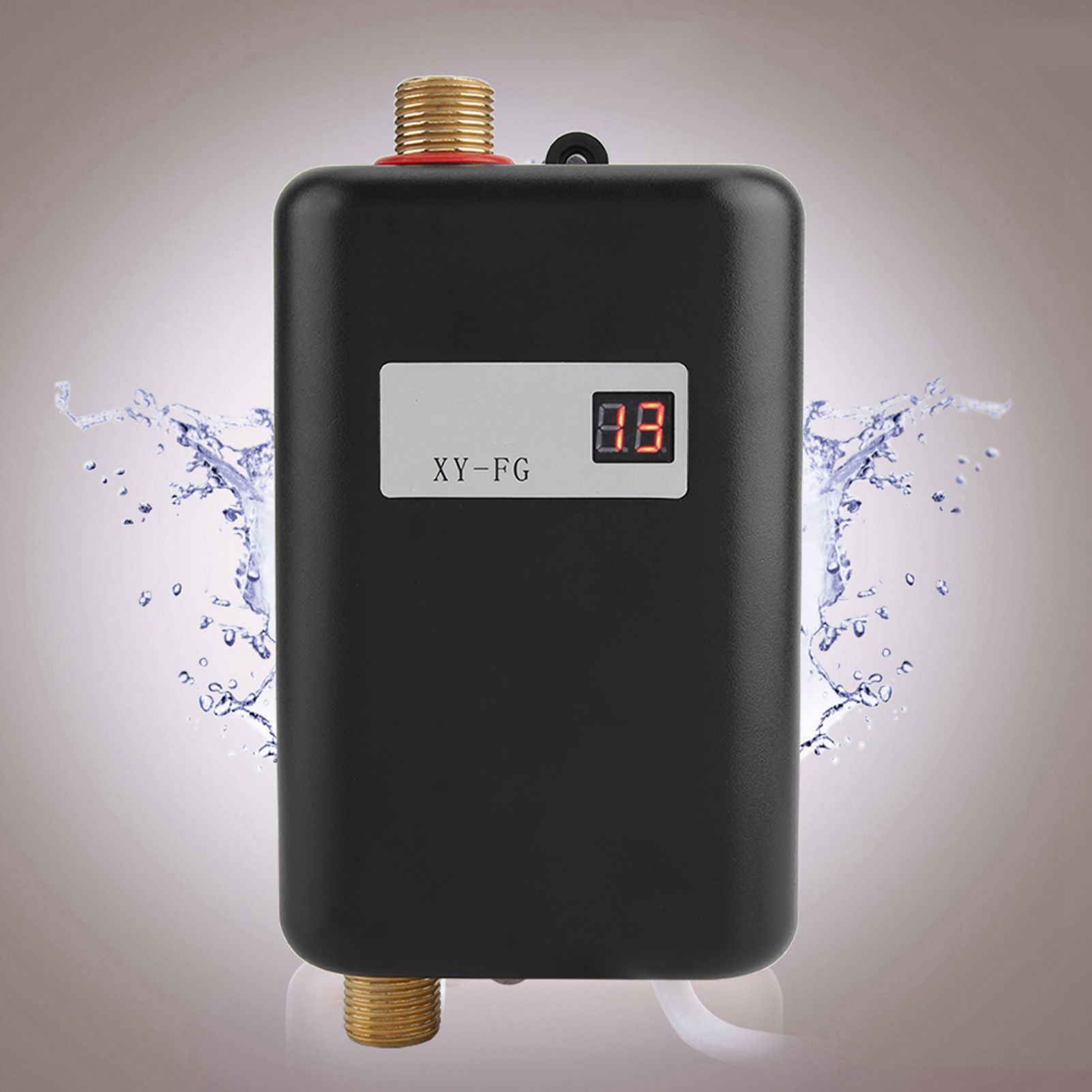 220V 3800W Mini Electric Tankless Instant Hot Water Heater Bathroom Kitchen Washing Black 4 220V 3800W Mini Electric Tankless Instant Hot Water Heater Bathroom Kitchen Washing Black - Image 4