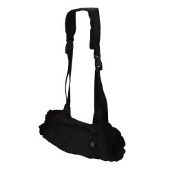 Alternative view of Electric Hand Warming Muff Temperature Controllable Waterproof Quilted Cotton Heated Hand Pouch for Winter Black