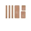 Refrigerator Door Handle Covers, 5PCS, Leather Kitchen Appliance Handle Covers Keep Your Fridge Microwave Oven Stove Dishwasher Clean,Trimmable and One Size Fits All (light brown)