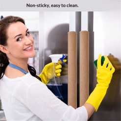 Refrigerator Door Handle Covers, 5PCS, Leather Kitchen Appliance Handle Covers Keep Your Fridge Microwave Oven Stove Dishwasher Clean,Trimmable and One Size Fits All (light brown) 7 V1366 AZ2 W 01687 02