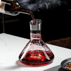 Alternative view of CARLA HOME Iceberg Wine Decanter with Aerator Filter and Lid