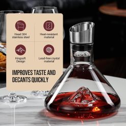 CARLA HOME Iceberg Wine Decanter with Aerator Filter and Lid 13 V178 36191 202507301346 03