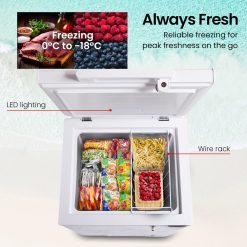 Alternative view of GECKO 100L Portable Chest Freezer, 12V/24V/240V for Motorhome and Caravan, White