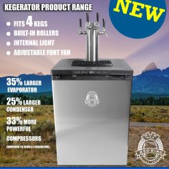 Alternative view of Keg King - Kegmaster Series XL Kegerator - Fastap Double Tap