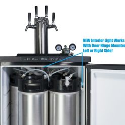 V225 XL2TFP kegmaster xl 4 kegs inside interior light with text 1 05