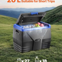 Alternative view of Portable Car Refrigerator Freezer Compressor 20L Single Zone for Car Home
