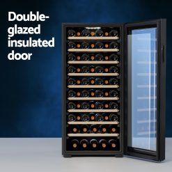 Devanti Wine Fridge Cooler 66 Bottles 12 WC 168WS 66B BK 183465 05