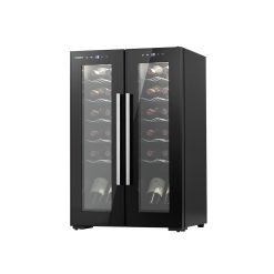 Devanti Wine Fridge Cooler Dual Zone 24 Bottles 13 WC 24B 2D BK 96573 00