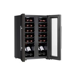 Devanti Wine Fridge Cooler Dual Zone 24 Bottles 9 WC 24B 2D BK 96573 02
