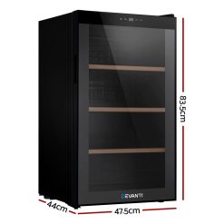 Alternative view of Devanti Wine Fridge Cooler 34 Bottles