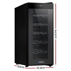 Alternative view of Devanti Wine Fridge Cooler 12 Bottles