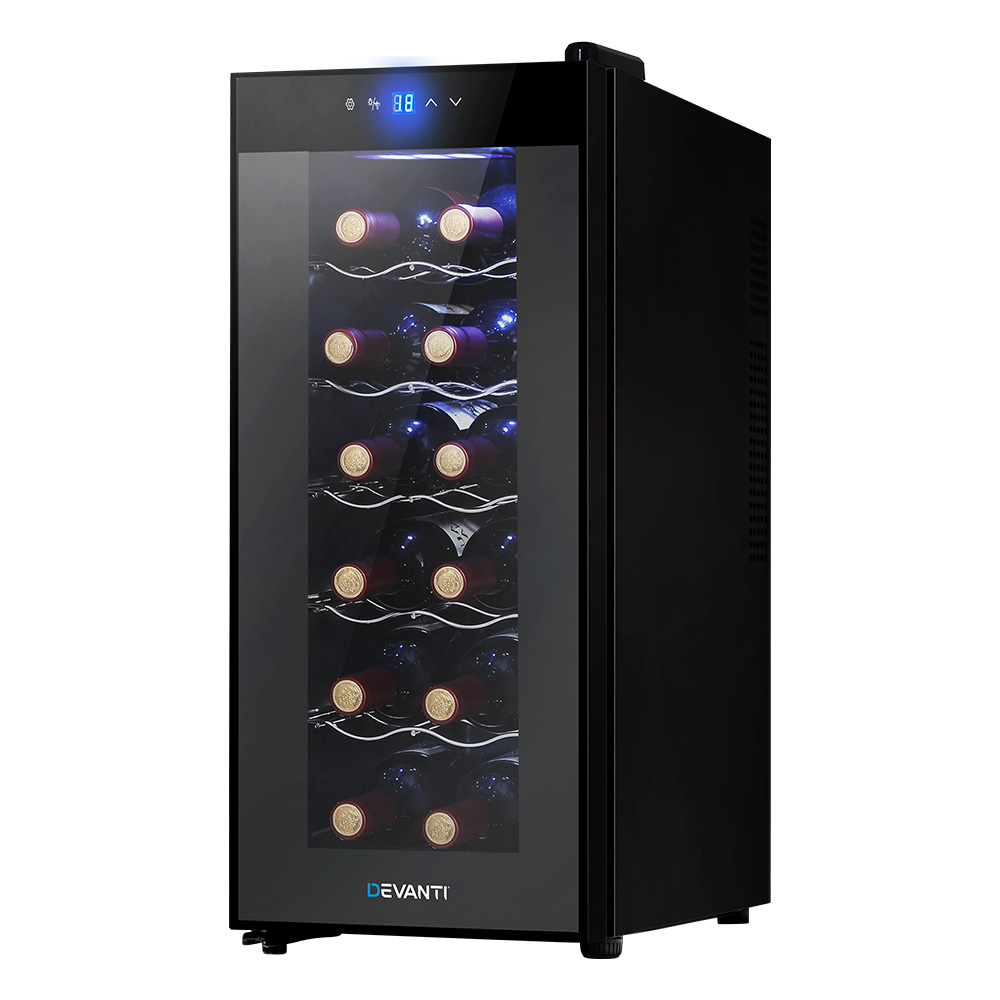 Devanti Wine Fridge Cooler 12 Bottles 8 Devanti Wine Fridge Cooler 12 Bottles - Image 8