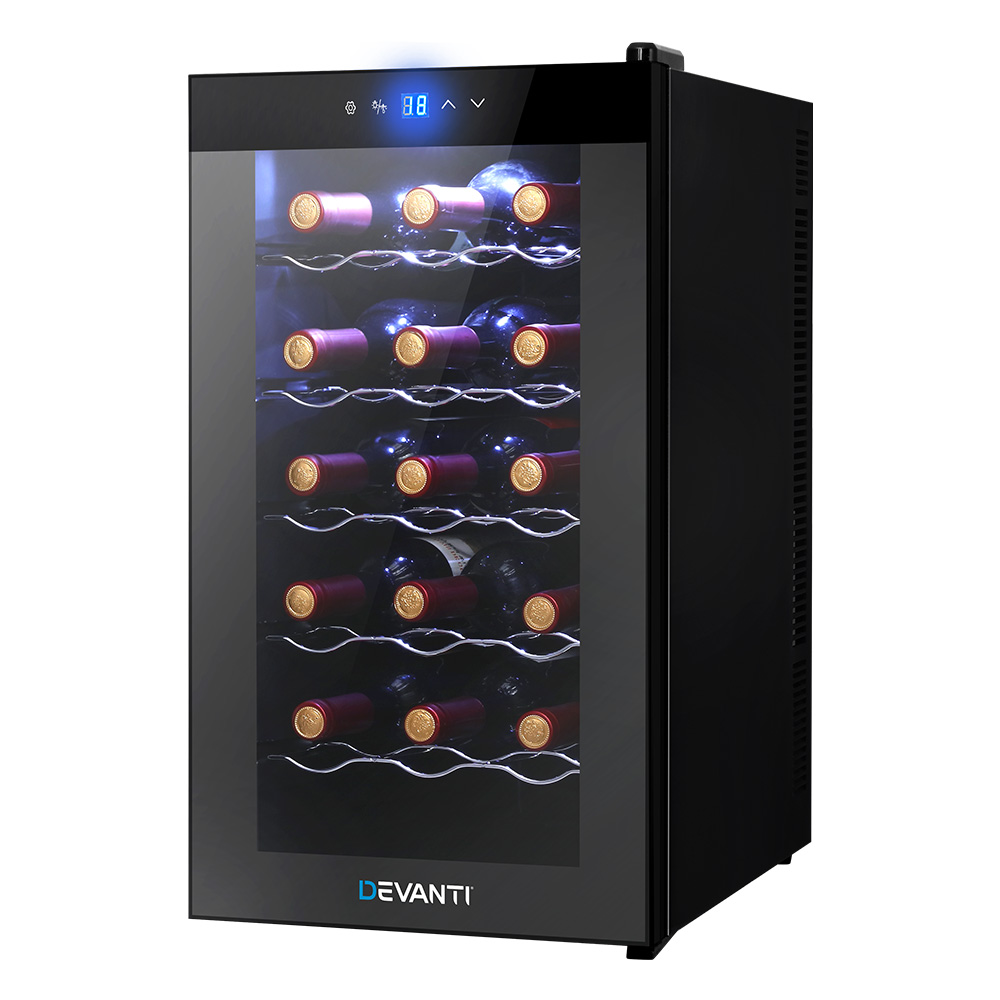 Devanti Wine Fridge Cooler 18 Bottles 8 Devanti Wine Fridge Cooler 18 Bottles - Image 8