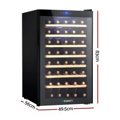 Alternative view of Devanti Wine Fridge Cooler 51 Bottles