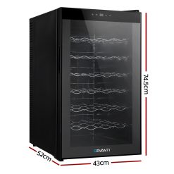 Alternative view of Devanti Wine Fridge Cooler 28 Bottles