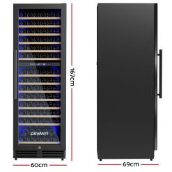 Alternative view of Devanti Wine Fridge Cooler Dual Zone 154 Bottles